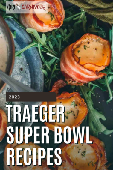 traeger super bowl recipes graphic