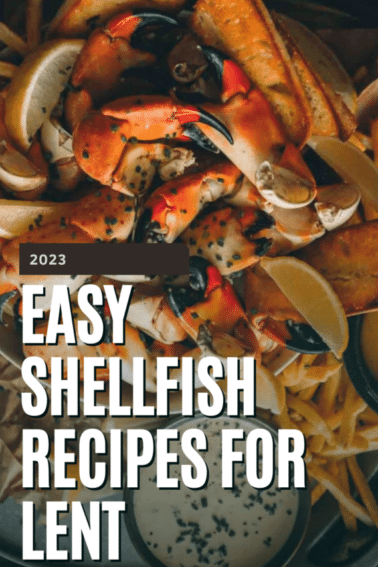 Shellfish recipes for lent graphic