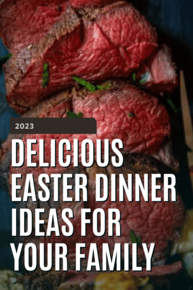 easter dinner idea graphic.