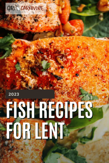 fish recipes for lent graphic