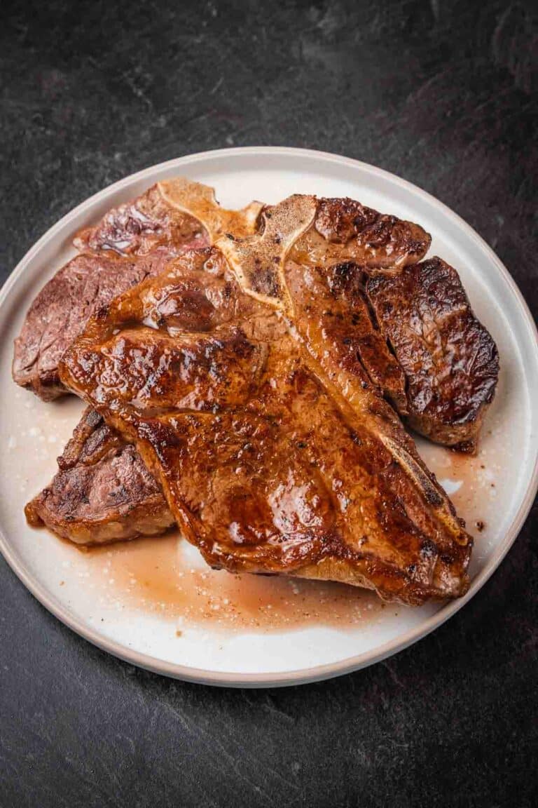 Perfect Pan Seared Porterhouse Steak