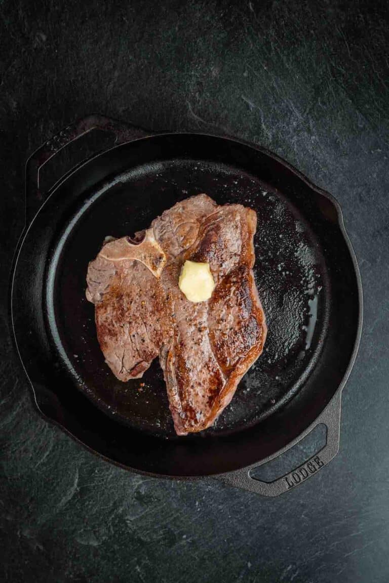 Perfect Pan Seared Porterhouse Steak