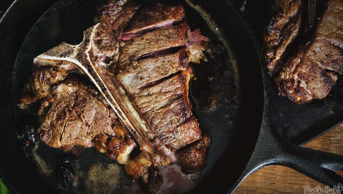 Perfect Pan Seared Porterhouse Steak