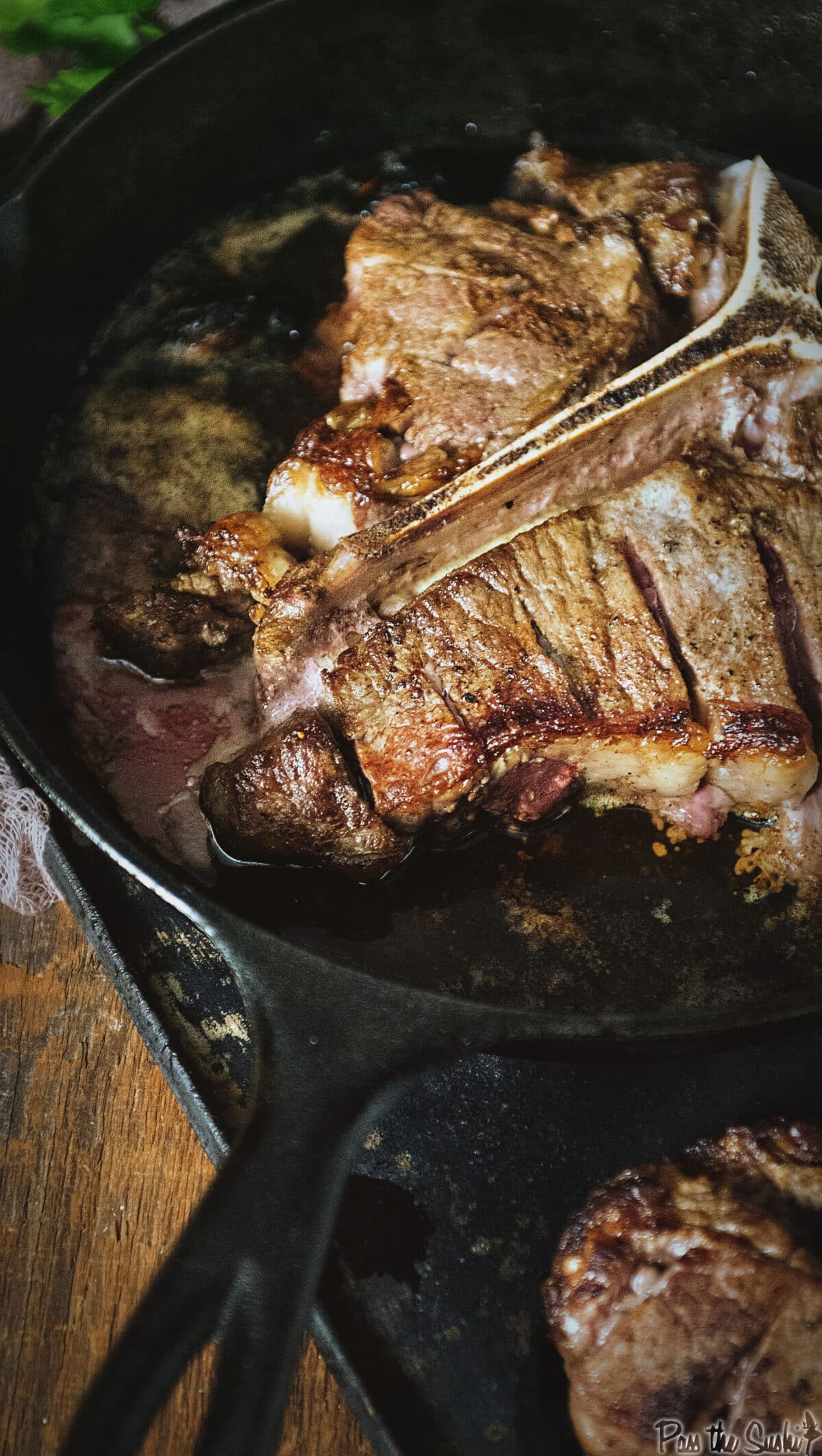 Perfect Pan Seared Porterhouse Steak