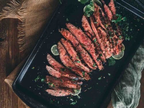 Grilled Flank Steak with Chimichurri - Erin Lives Whole