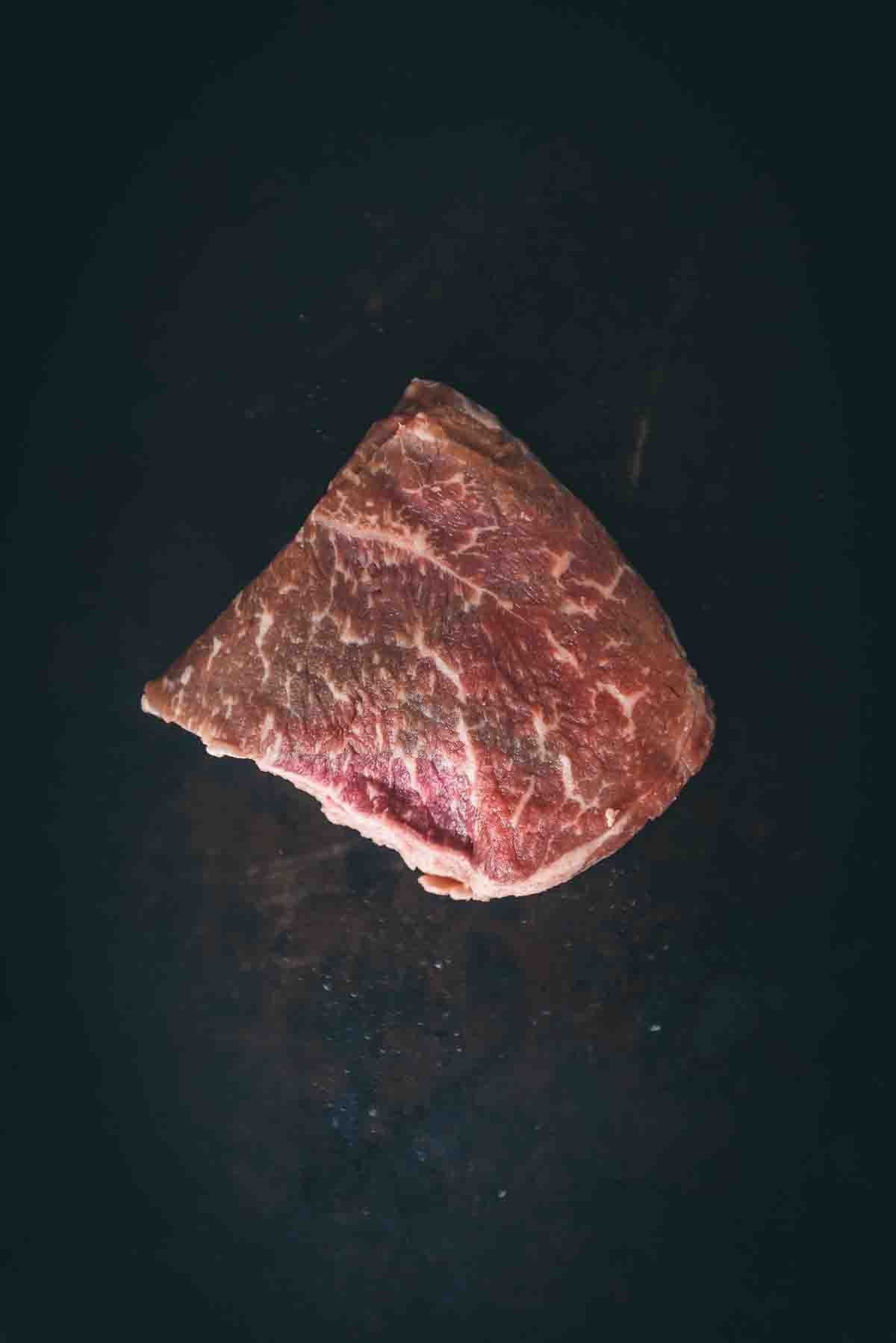 Ranch steak, showing marbling. 