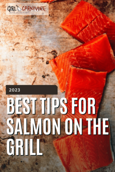 salmon on the grill graphic