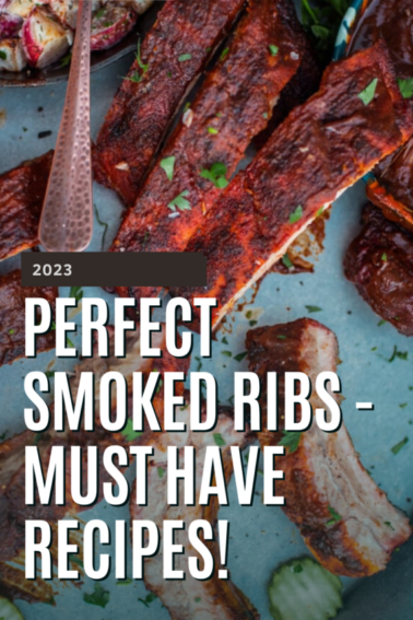 perfect smoked ribs graphic.