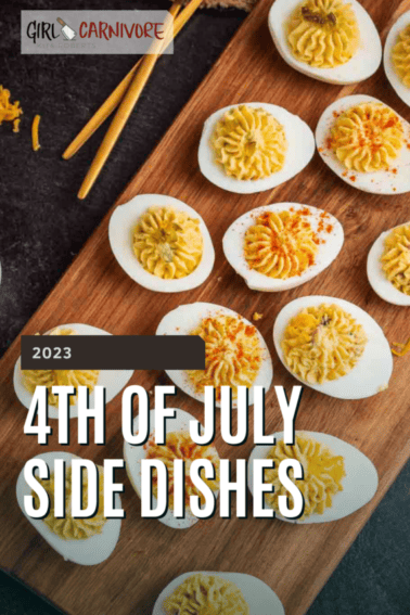 4th of july side dishes graphic.