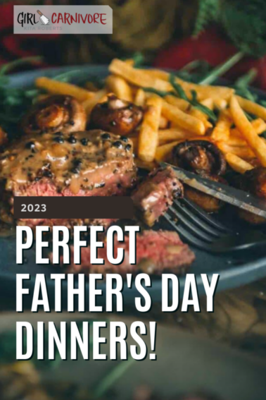 Perfect fathers day dinner graphic