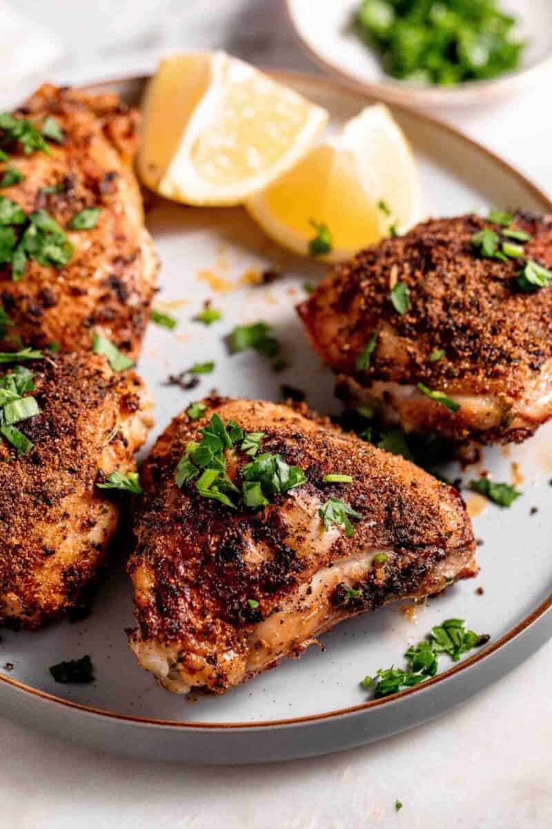 Air Fryer Chicken Thighs - Girl Carnivore
