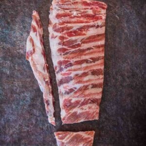Pinterest graphic for how to trim ribs.