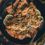 How to make veal piccata pinterest graphic.