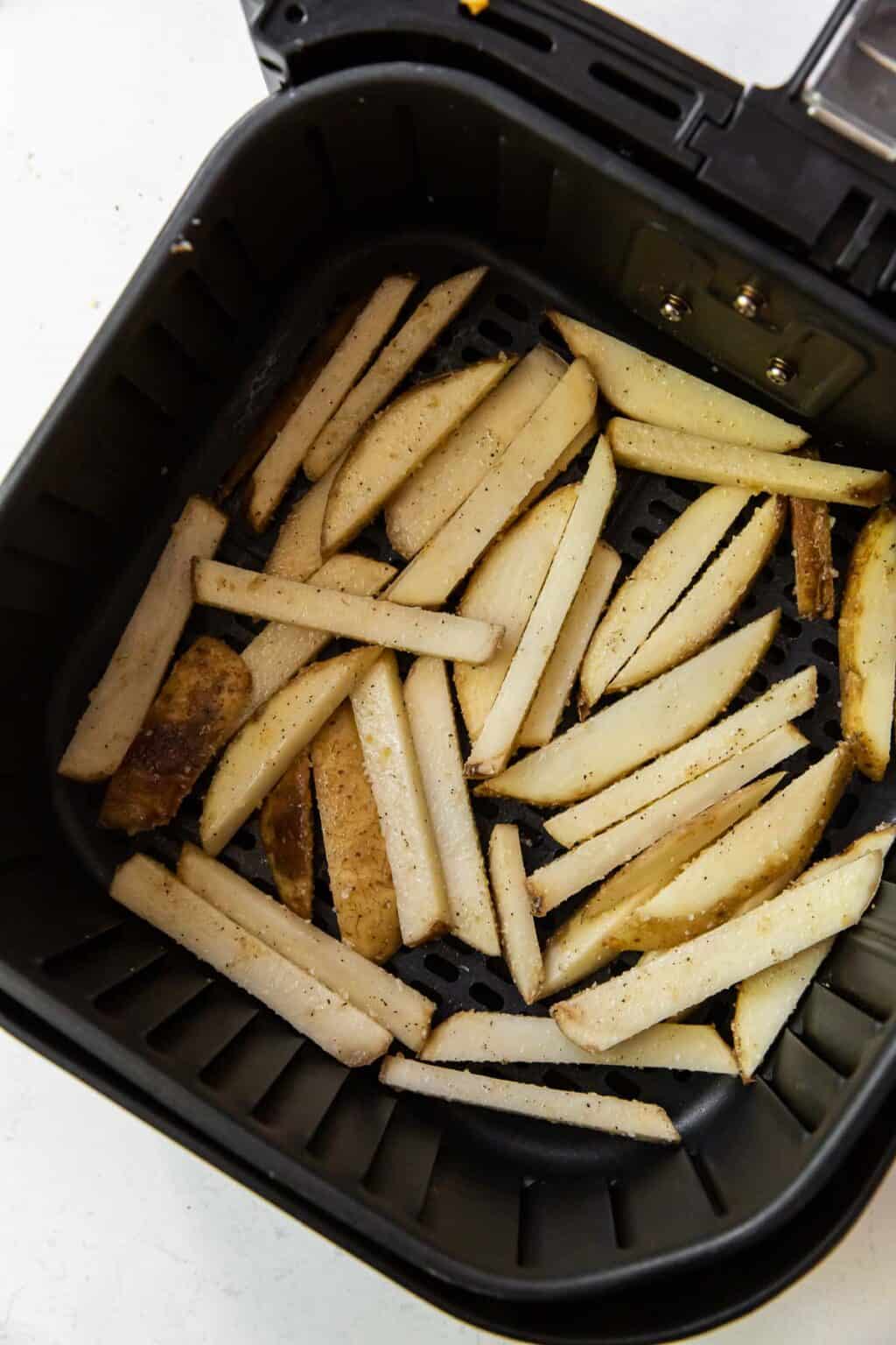 Air Fryer Garlic Parmesan Fries - Girl Carnivore