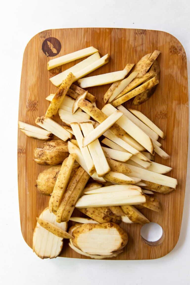 Air Fryer Garlic Parmesan Fries - Girl Carnivore