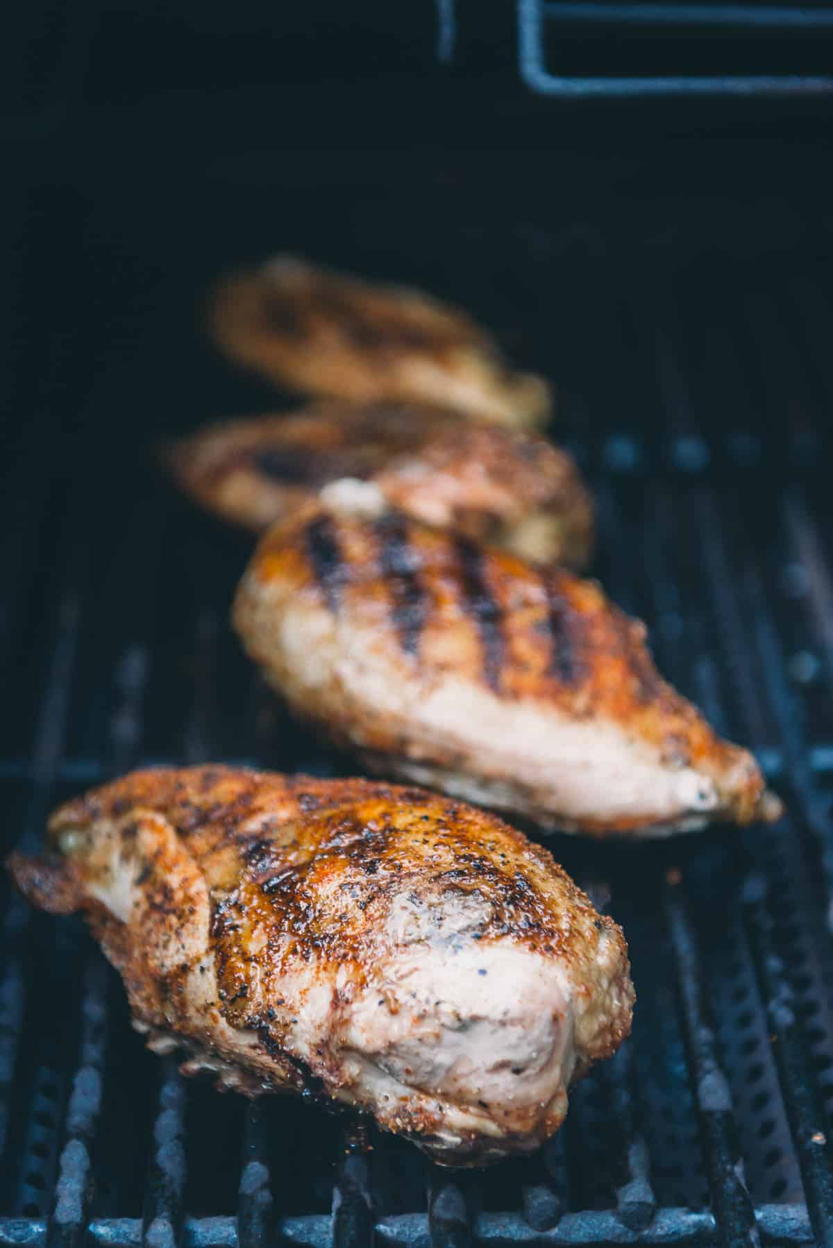 Chicken on the grill.