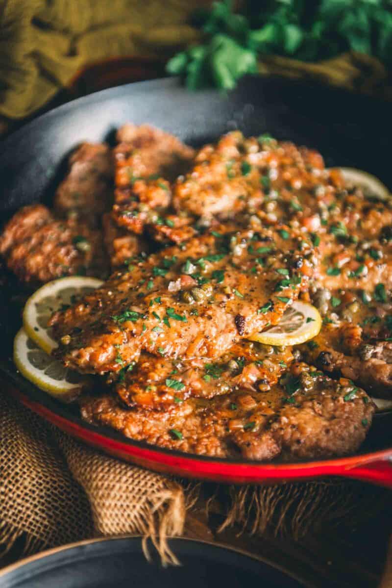 Veal Piccata Girl Carnivore