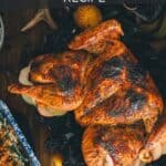 Pinterest image for spatchcock turkey recipe.