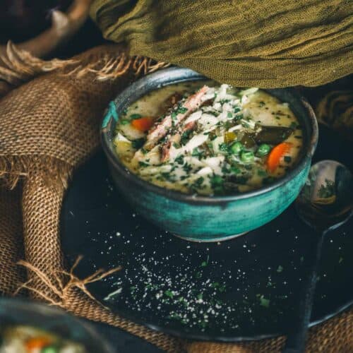 Turkey Barley Soup using Leftover Turkey Carcass - EverydayMaven™