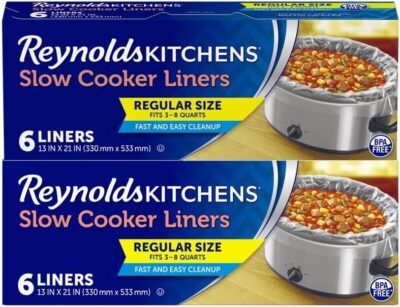 Reynolds kitchen slow cooker liners, pack of 2.