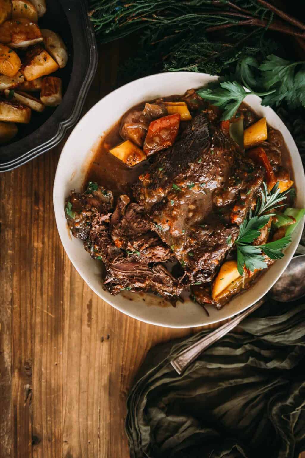 Classic Dutch Oven Pot Roast Recipe With Veggies Girl Carnivore 0060