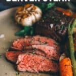 How to make sous vide denver steak pinterest image.