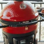 Pinterest image for how to use a kamado grill.