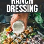 Pinterest image for buttermilk ranch dressing.