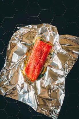 Grilled Salmon in Foil + Oven, Grill and Campfire Tips - Girl Carnivore