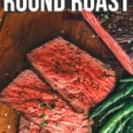 Sous vide roast beef pinterets image.