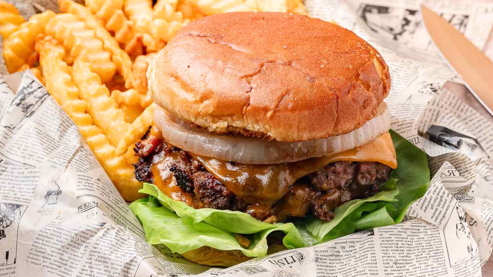 Smashed crack burgers with crisp edges and juicy centers.