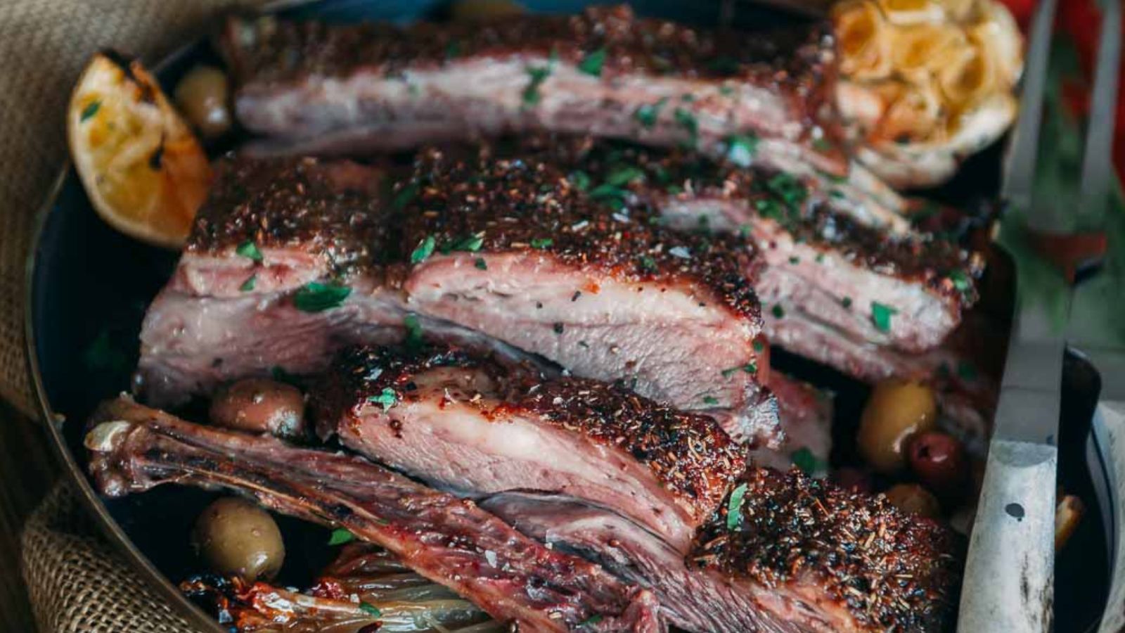 Exotic Grilled Lamb Ribs