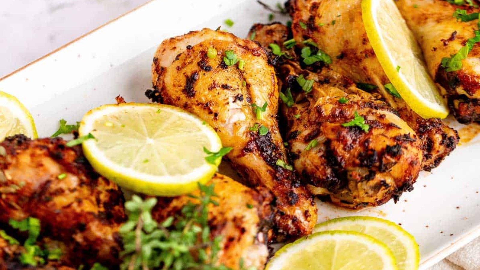 Air fryer chicken legs cooked crisp on the outside and juicy inside.