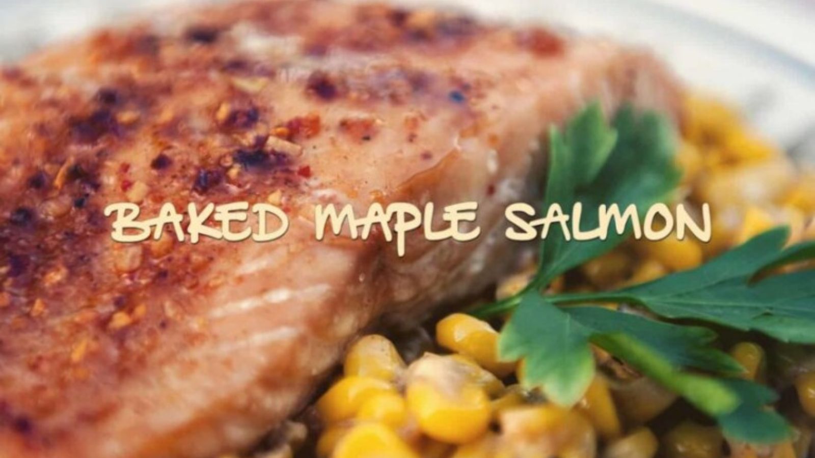 Salmon baked with simple seasoning flaky and golden.