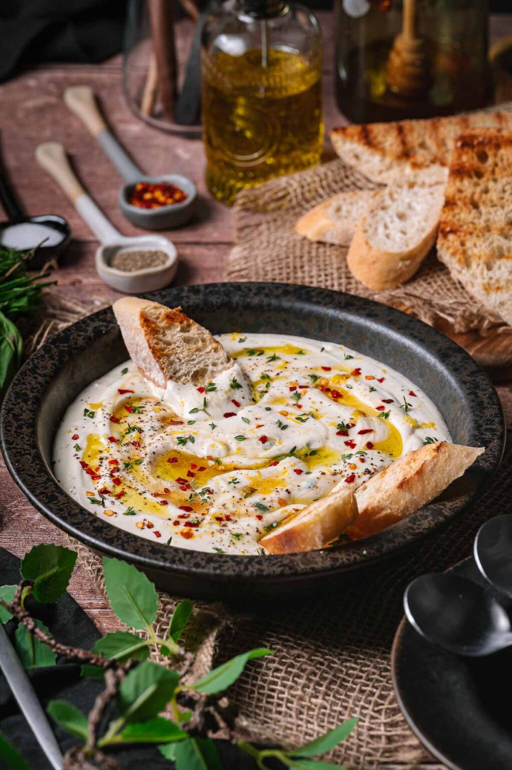 Creamy Whipped Ricotta Dip (10-Minute Appetizer or Savory Spread)