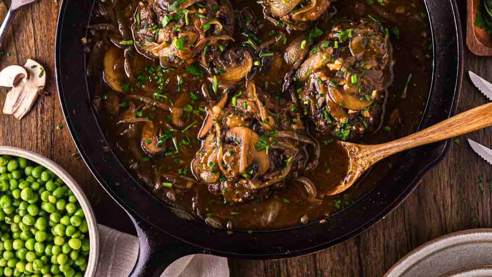 Classic Salisbury Steak with Mushroom Gravy
