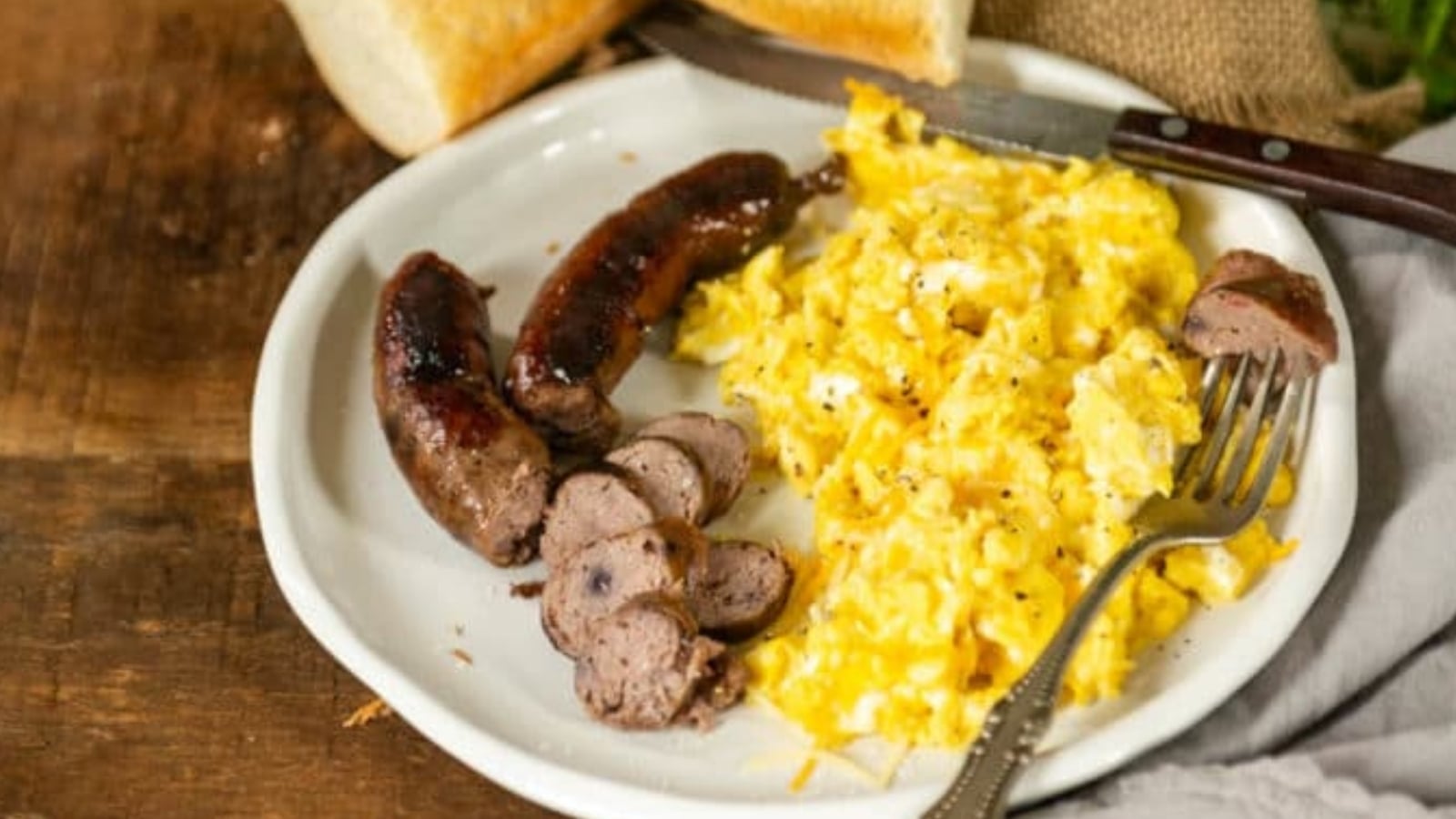Breakfast sausage infused with blueberries and cheddar cooked until golden.