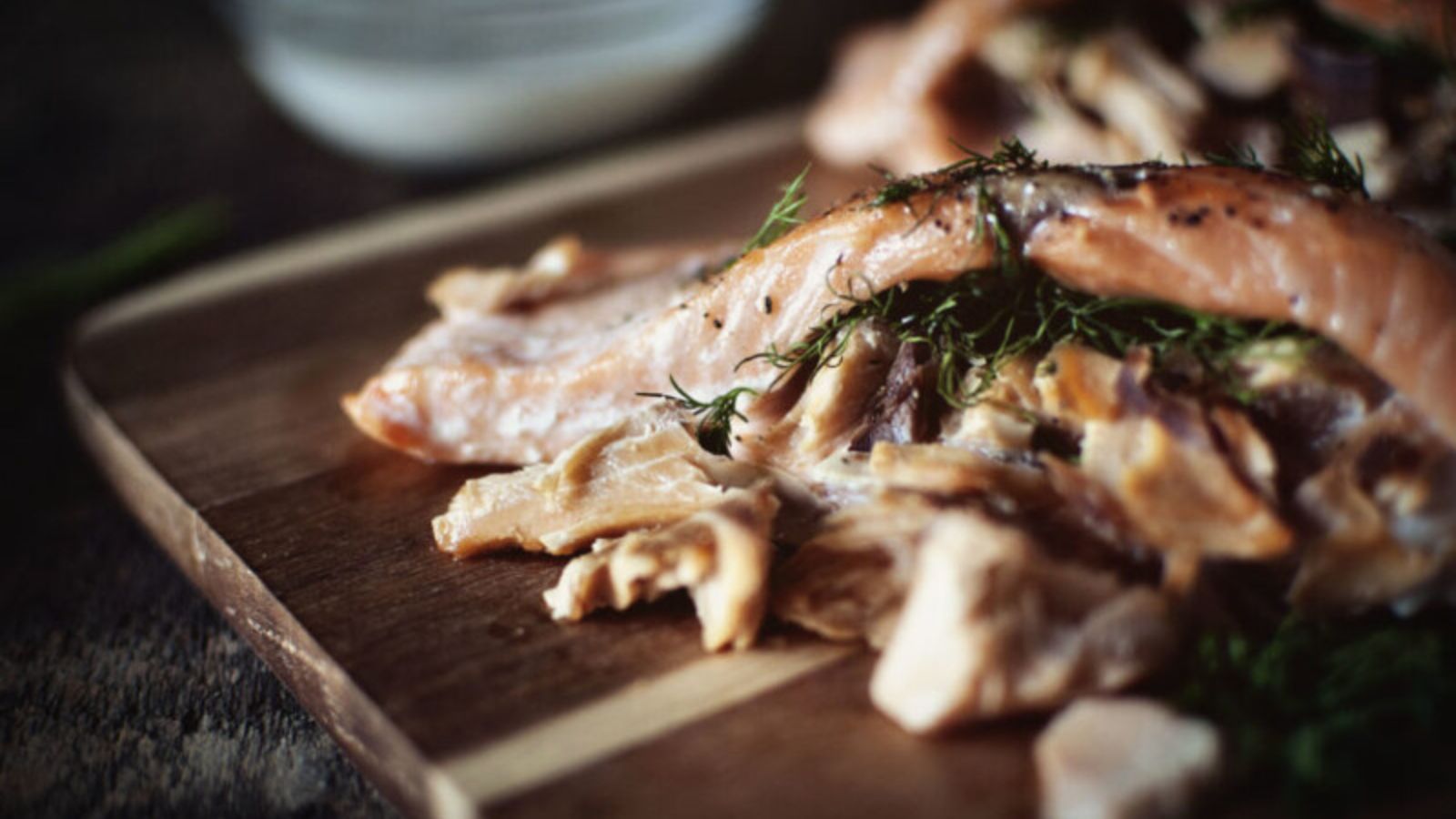 Salmon stuffed and smoked double style.