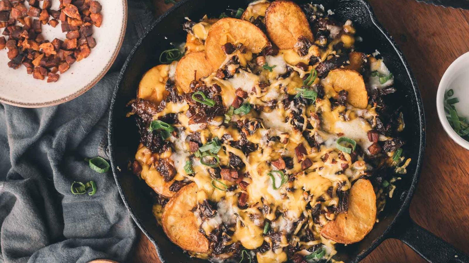 Irish Nachos with Braised Beef (Crispy Potato Nachos)