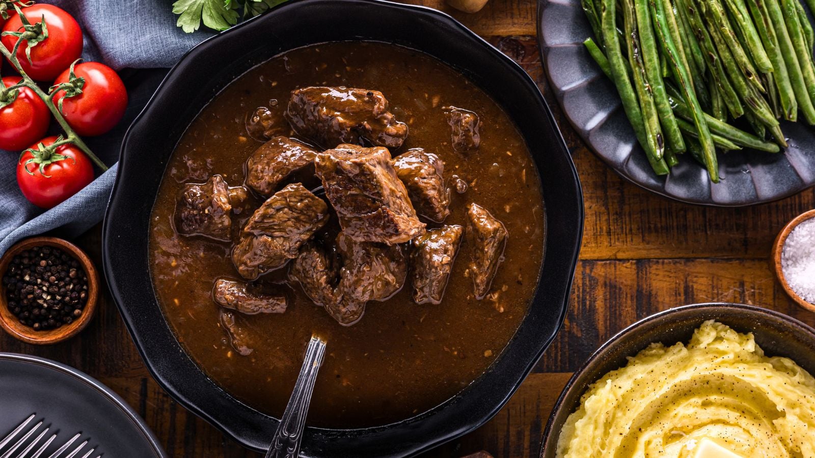 Slow Cooker Beef Tips (Tender Chuck in Rich Onion Gravy)
